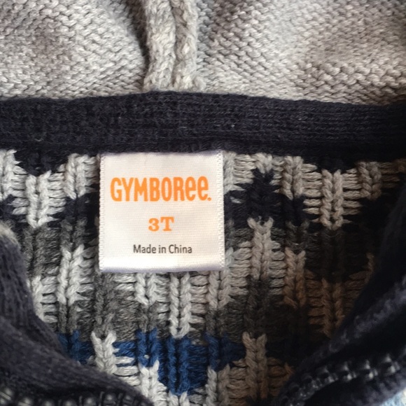 Gymboree boys zip up sweater with hoodie size 3T - Picture 2 of 3
